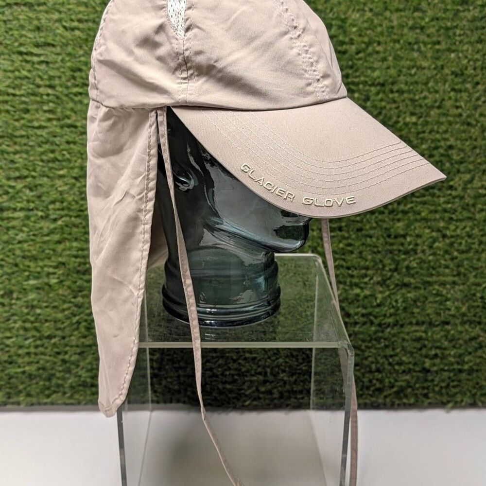 Glacier Glove Mojave Sun Hat UPF 50+ Khaki Cap with Neck Flat